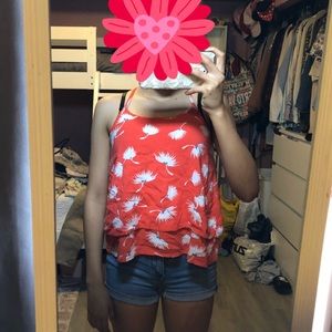 Spaghetti strap flow top